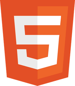HTML5 logo - Markup language for structuring web content