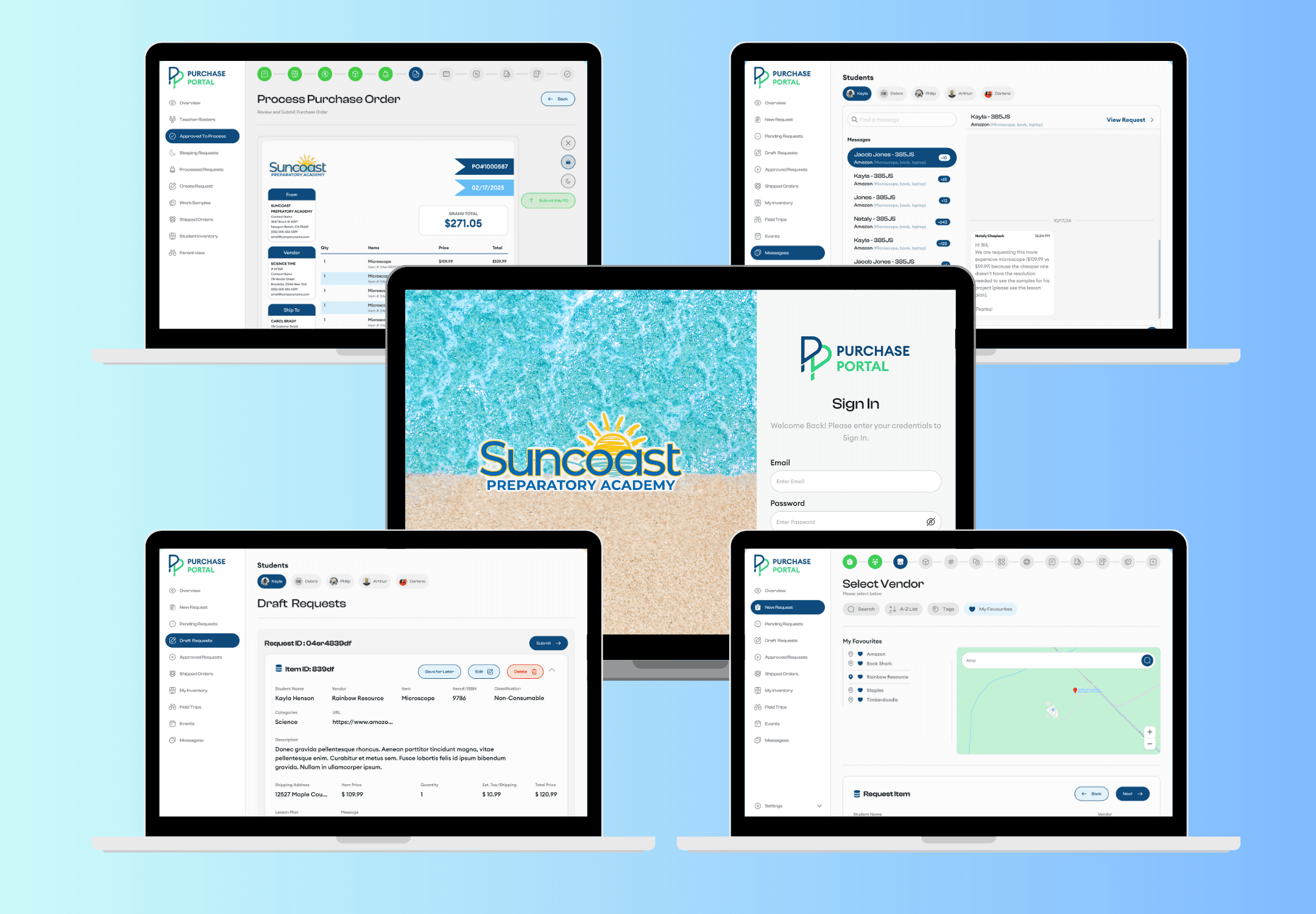 Purchase Portal project preview